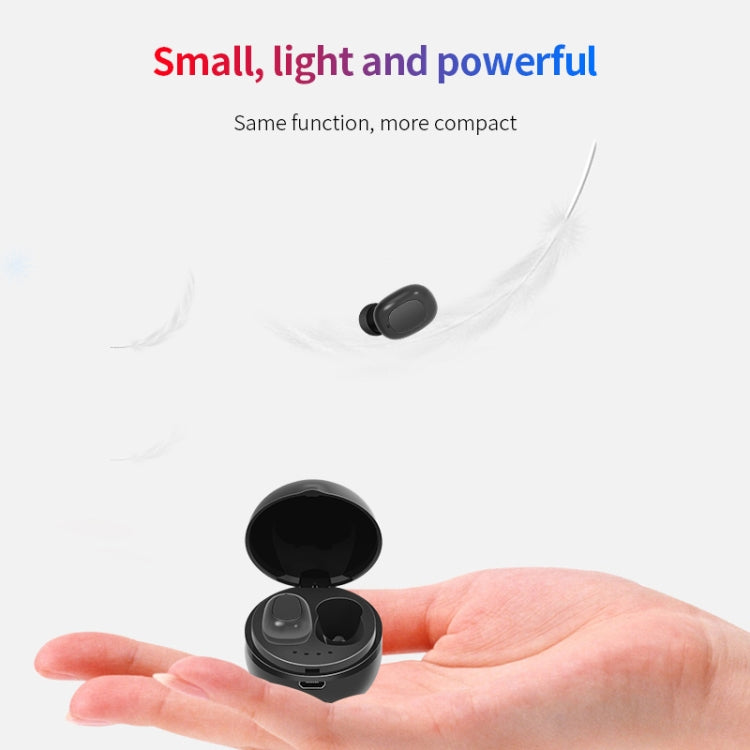 Écouteurs Bluetooth sans fil A10 TWS en forme de capsule spatiale avec boîtier de chargement magnétique et cordon, prise en charge des appels HD et couplage automatique Bluetooth, noir, noir et blanc, blanc, blanc et noir